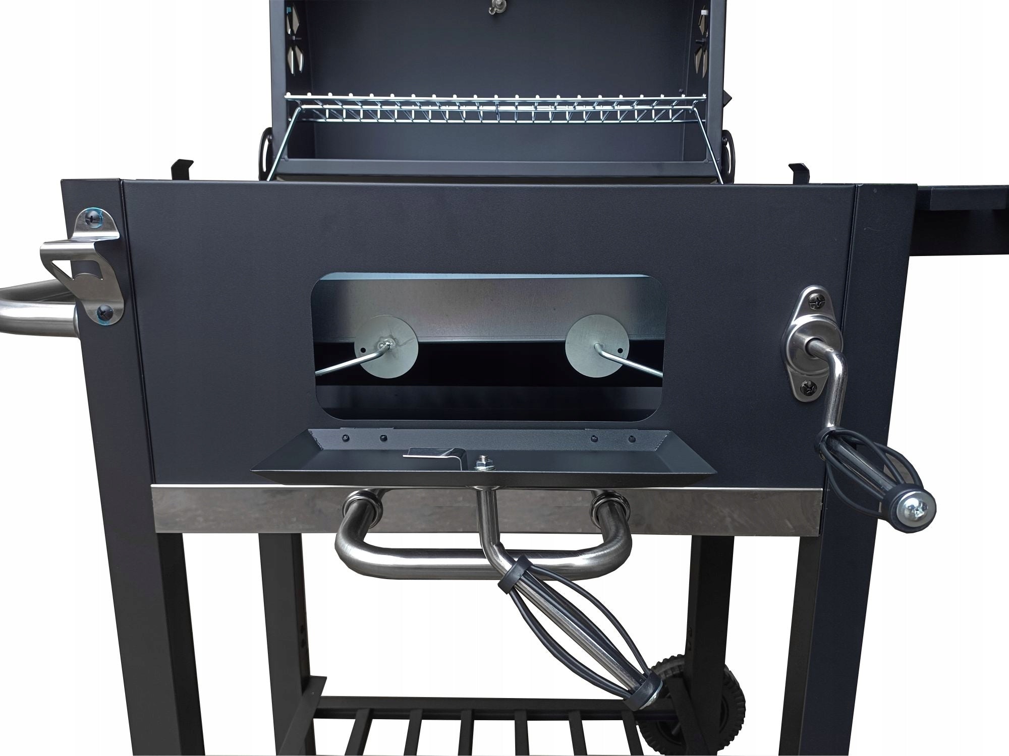 Charcoal Grill with Cast Iron Grating DEKRAFT "ANGULAR" FIRE PIT ADJUSTMENT Grill depth 50.5 cm