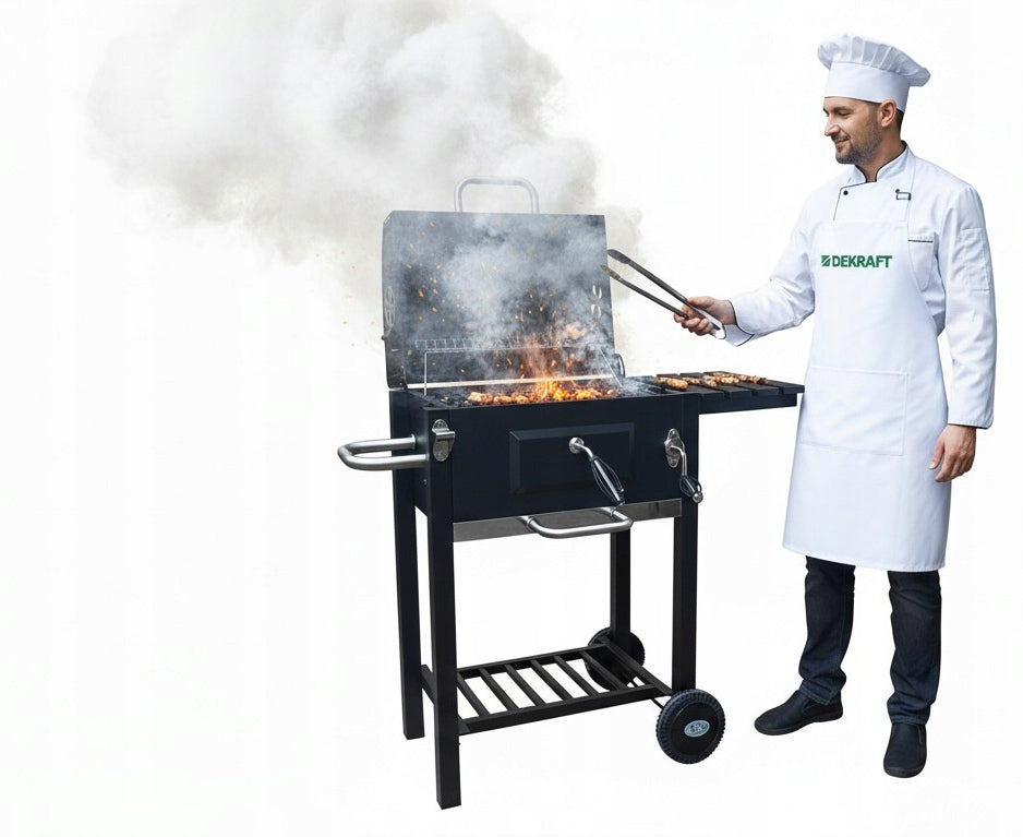 Charcoal Grill with Cast Iron Grating DEKRAFT "ANGULAR" FIRE PIT ADJUSTMENT