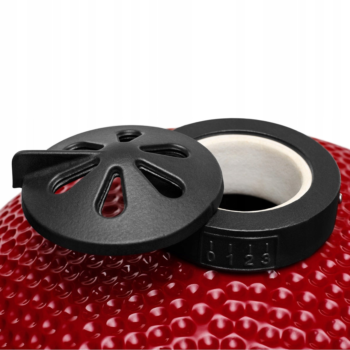 Charcoal grill Kamado Bono 52 cm Media red smokehouse ceramic stove Grate length 44.5 cm
