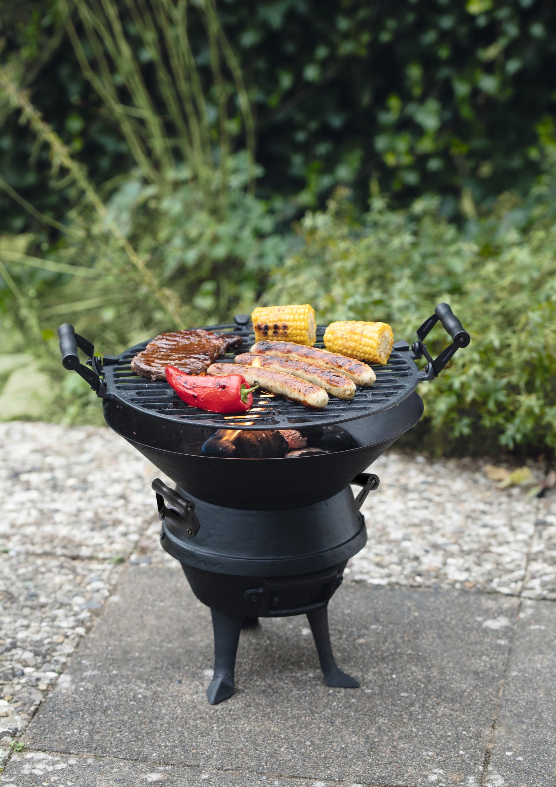Charcoal grill Landmann 35 x 35 cm Cast iron grill barrel 46 cm x 36 cm Manufacturer Landmann
