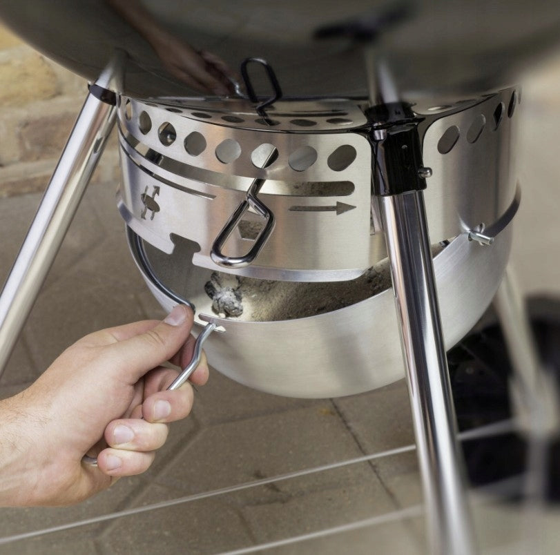Charcoal grill Weber Original Kettle Premium 57 cm Cleaning One-Touch Grill depth 75 cm