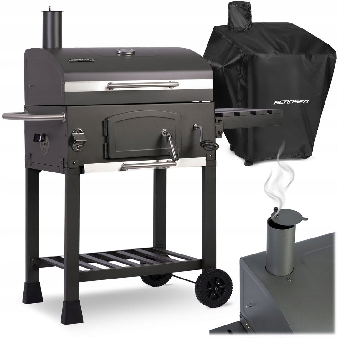 Charcoal grill with cover Berdsen BD-891 black