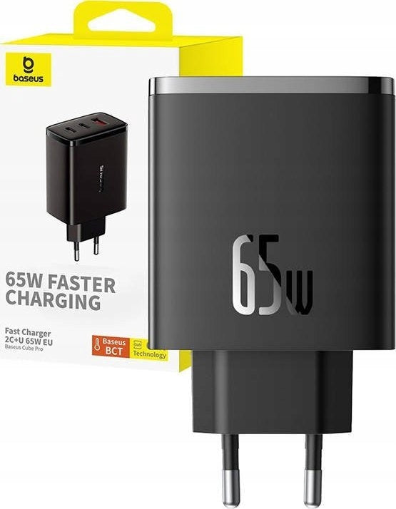 Charger Baseus OS-Cube Pro 1x USB-A 2x USB-C 3 A (P10152301113-00)