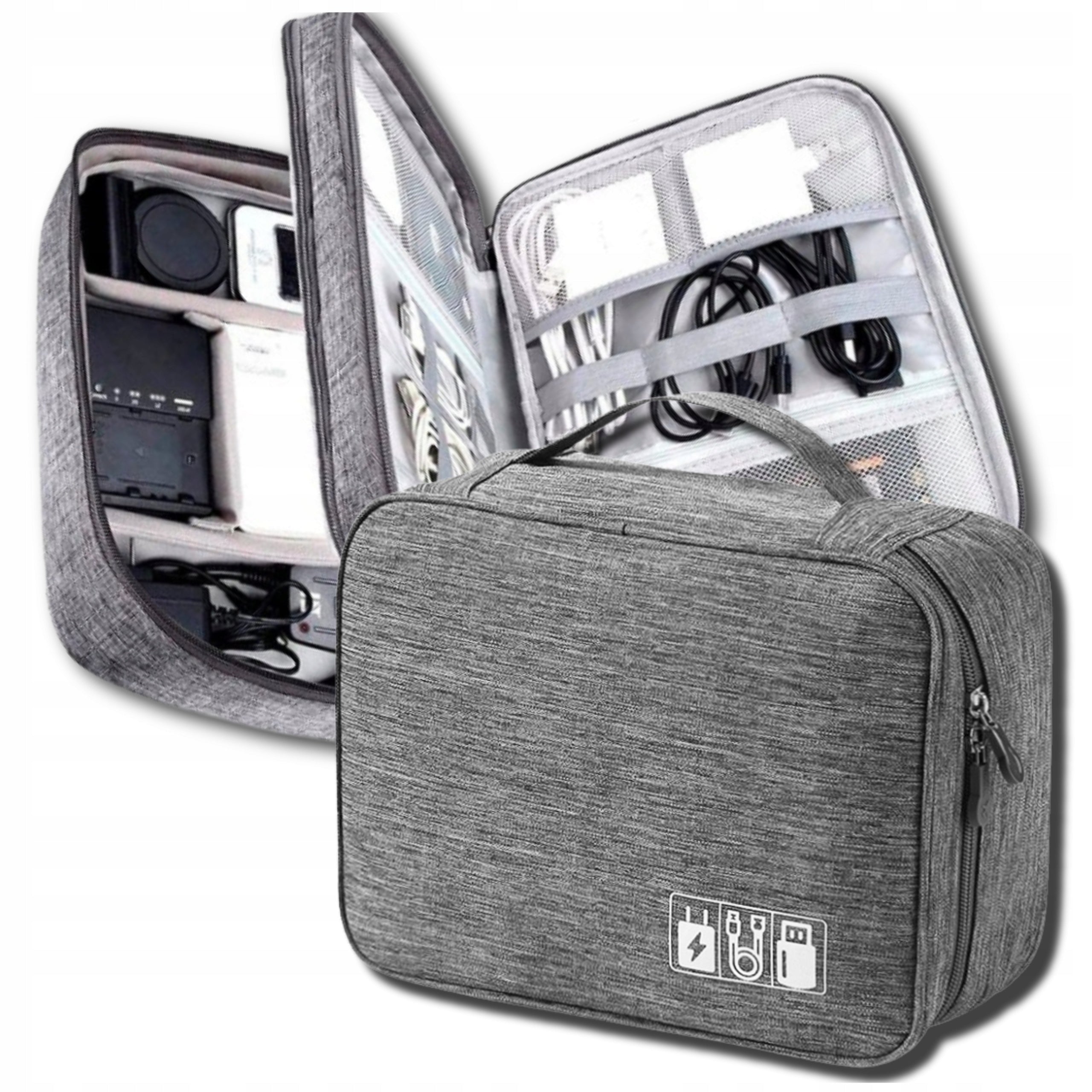 Charger Organizer Cables Electronics Travel Bag Case Container Brand no brand
