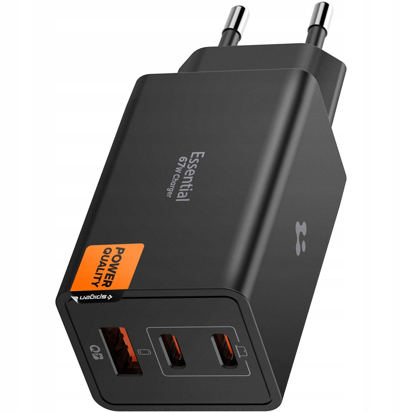 Charger Spigen EE673EU GaN 67W USB-C PD 3.0, USB-A, for smartphone Packaging status original