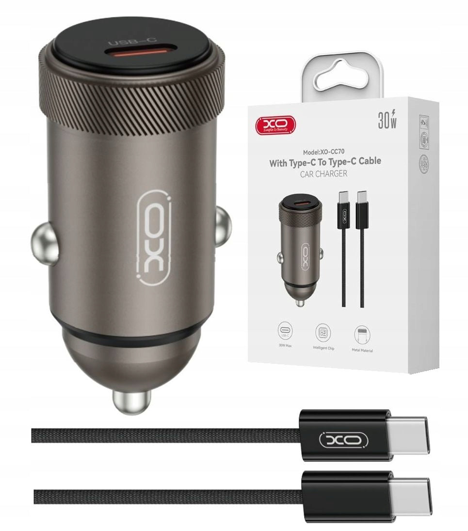 Charger XO-CC70 Car USB - C Fast Charging PD 30W for Car