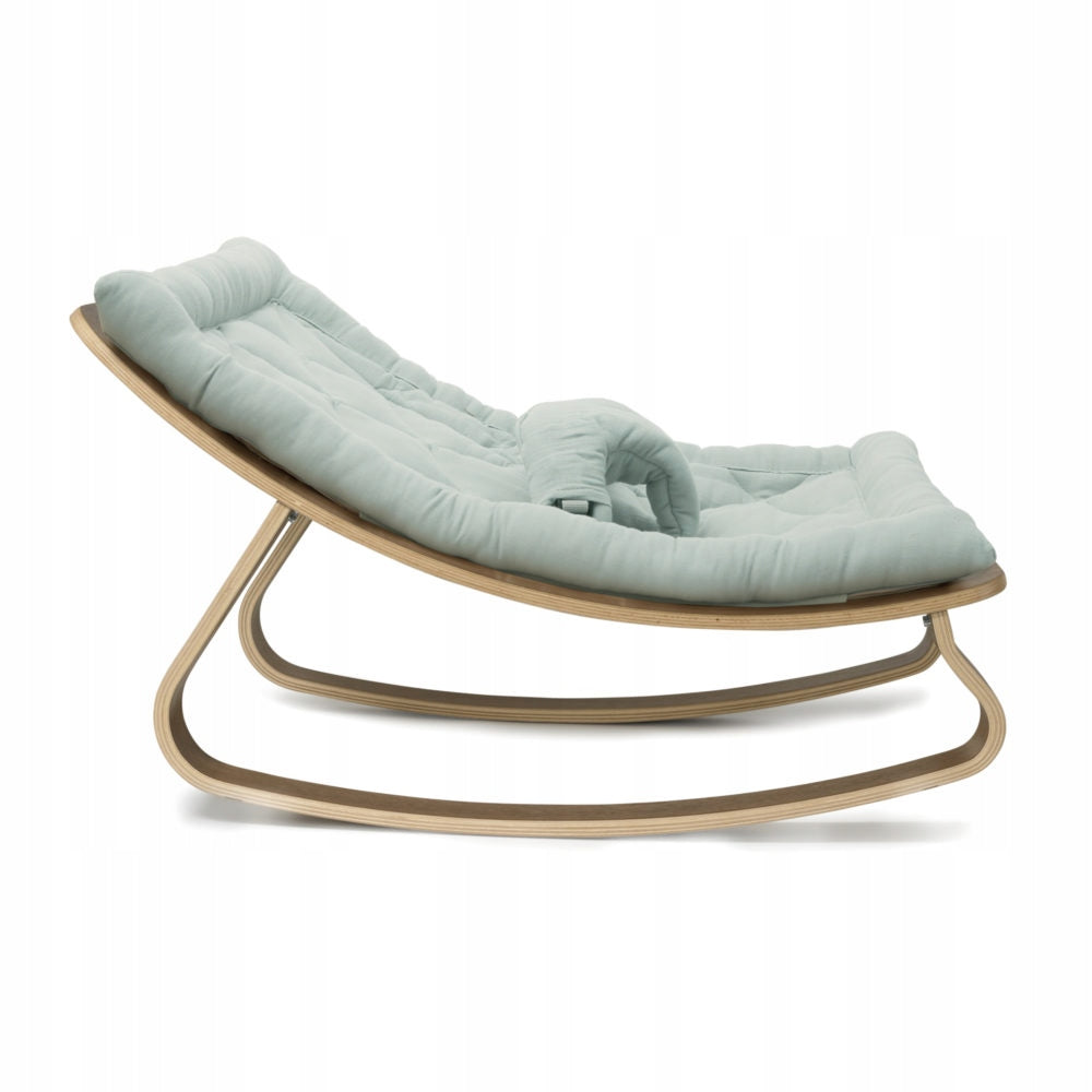 Charlie Crane Sun Lounger Levo Walnut Organic Farrow Grey Kid's weight 0 - 9 kg