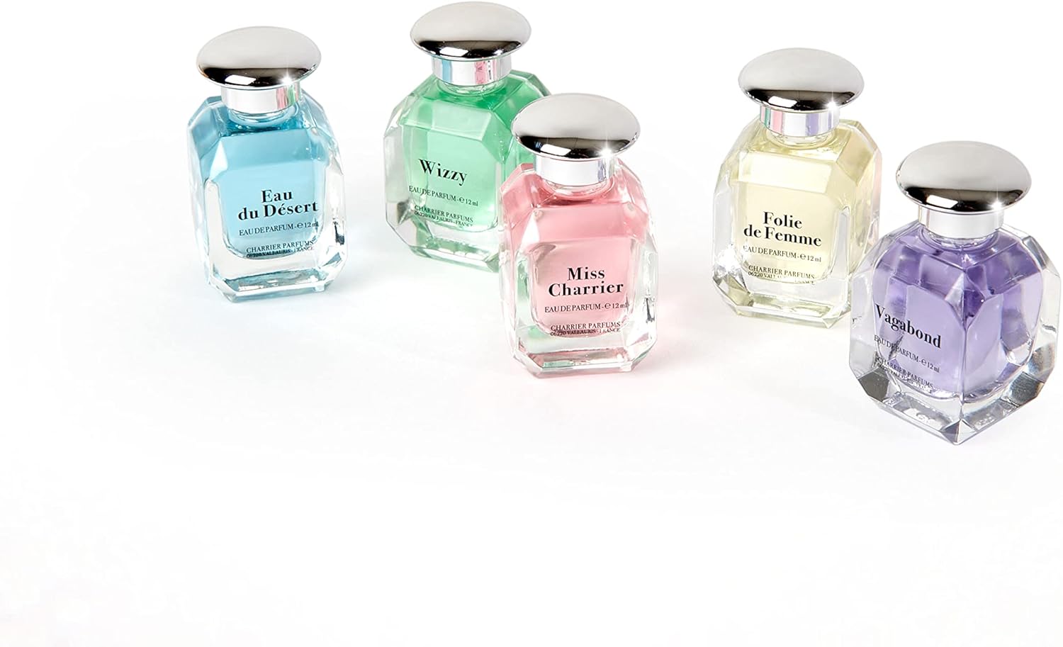 Charrier Parfums Set of 5 Miniature Perfumed Water for Women 60ml France Brand Charrier Parfums