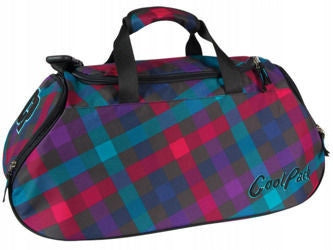 Checkered shoulder bag for the gym