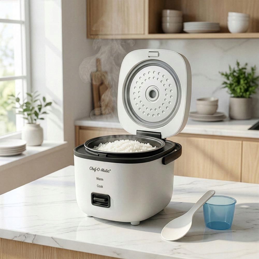 Chef-O-Matic Cooker Compact Rice Steamer Manufacturer code COMCOOKER