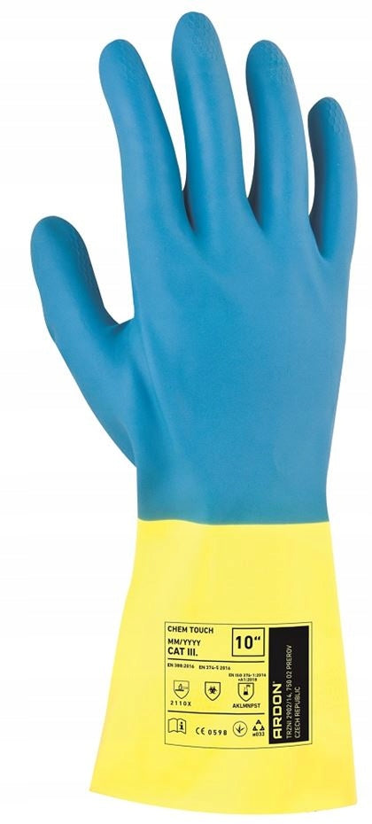 Chemical Gloves Protective Acid Resistant Ardon ARDON Chem Touch r.9