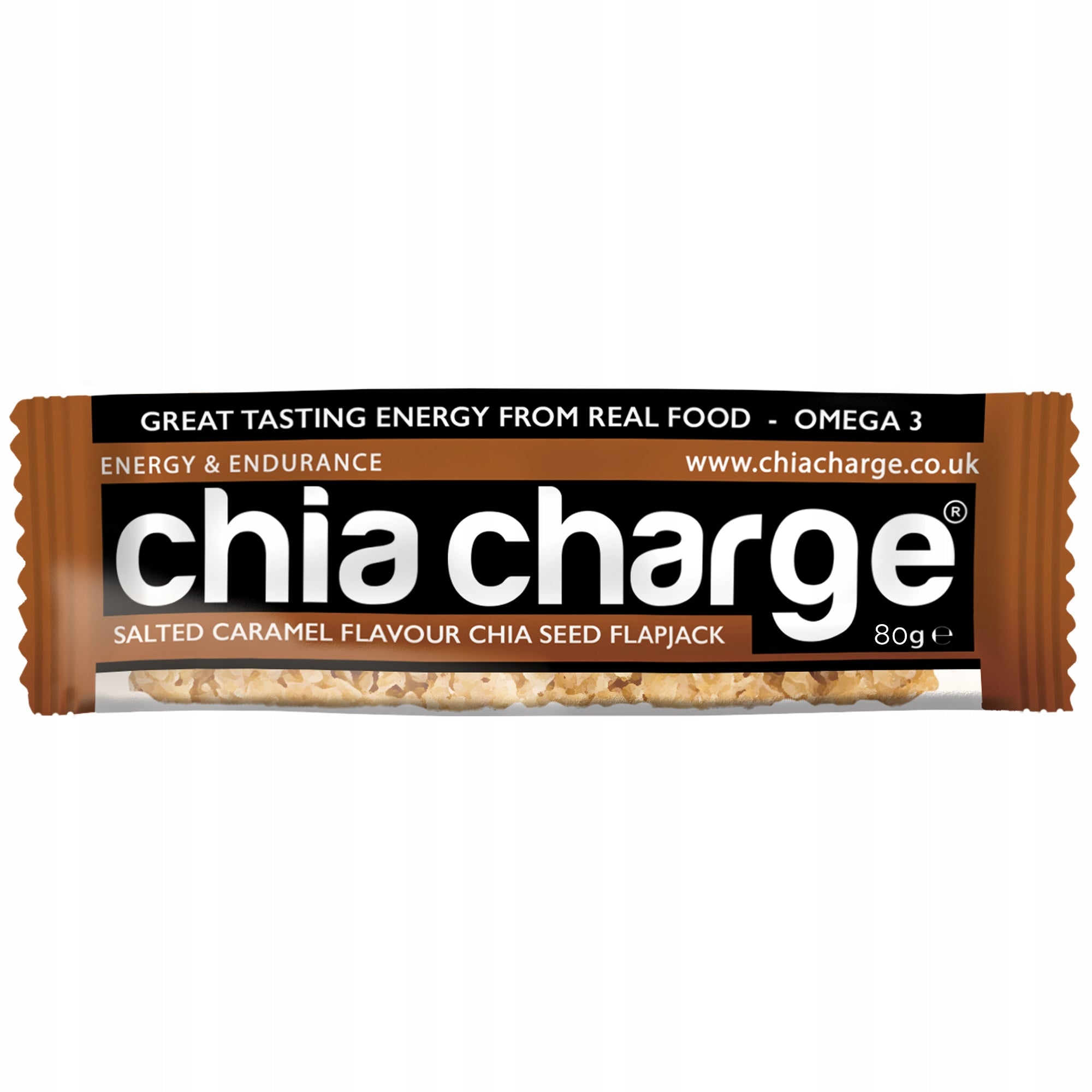 Chia Charge - salty caramel energy bar with chia seeds 80g