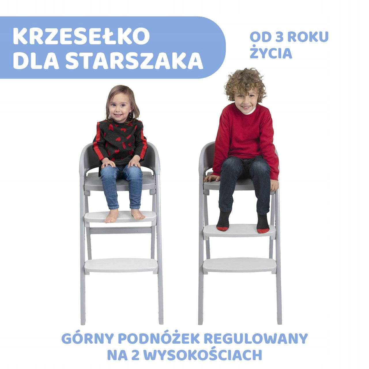 Chicco Highchair Crescendo up Turin grey re_lux Brand Chicco
