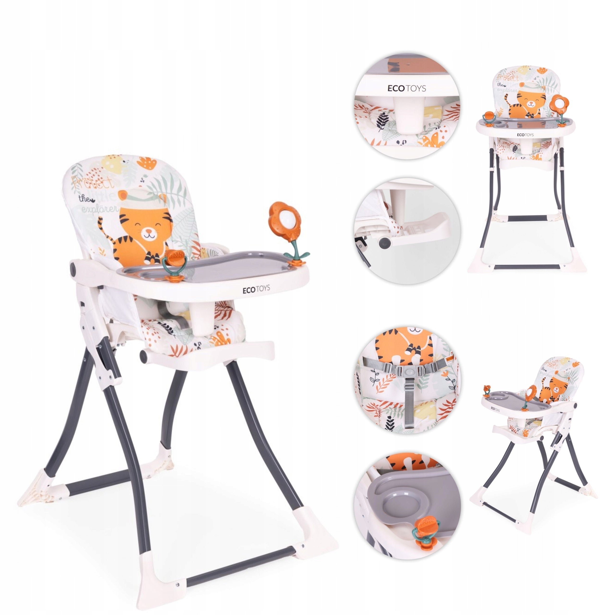 Child Feeding Chair Folding + Toys