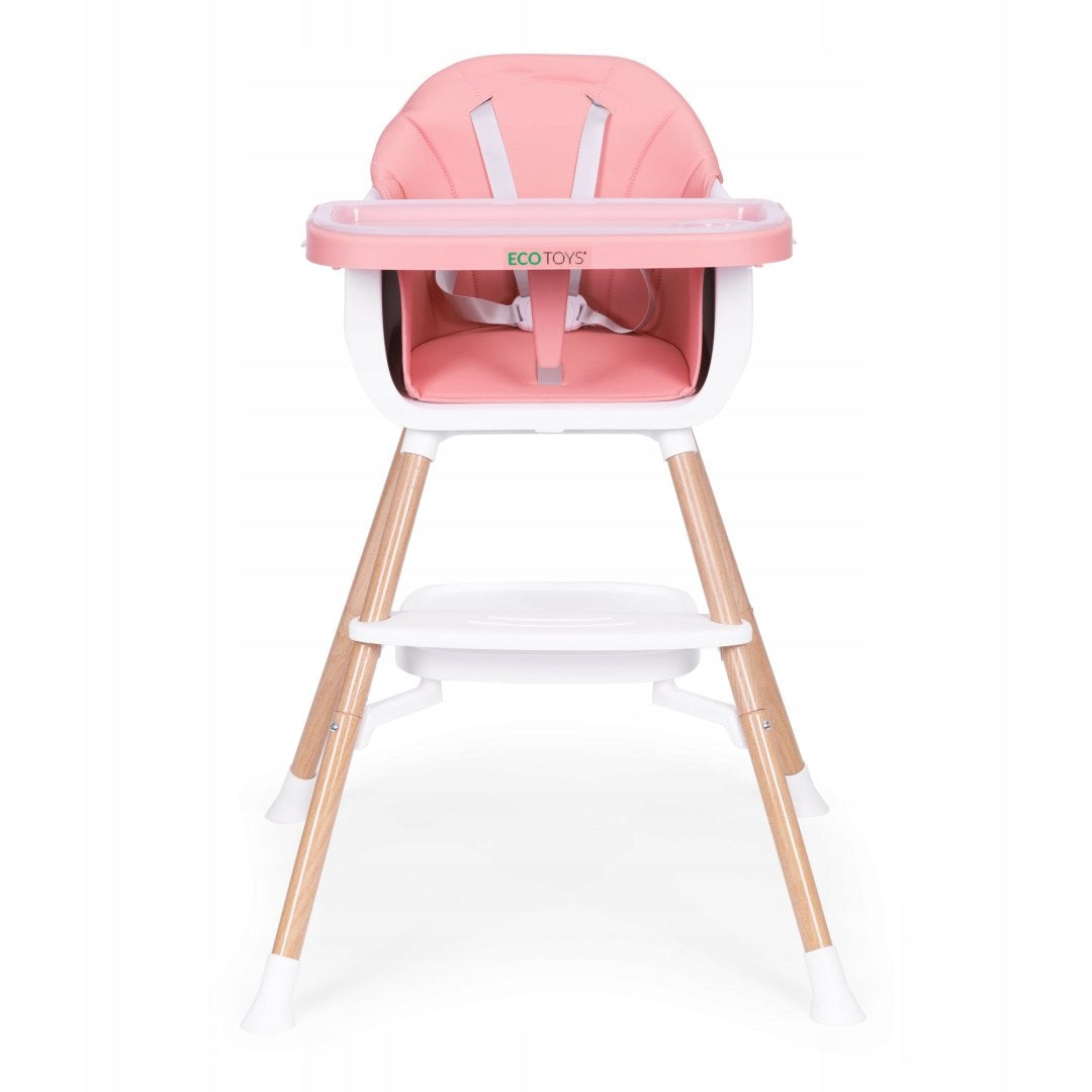 Child Seat 2in1 Pink - Highchair With Safety Belts Packaging status original