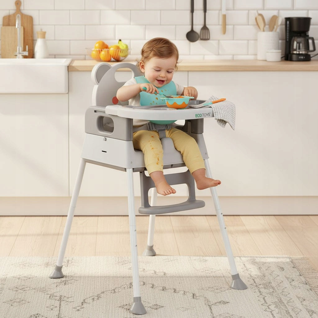 Child high chair seat 3in1 double tray 5-point belts E Packaging status original