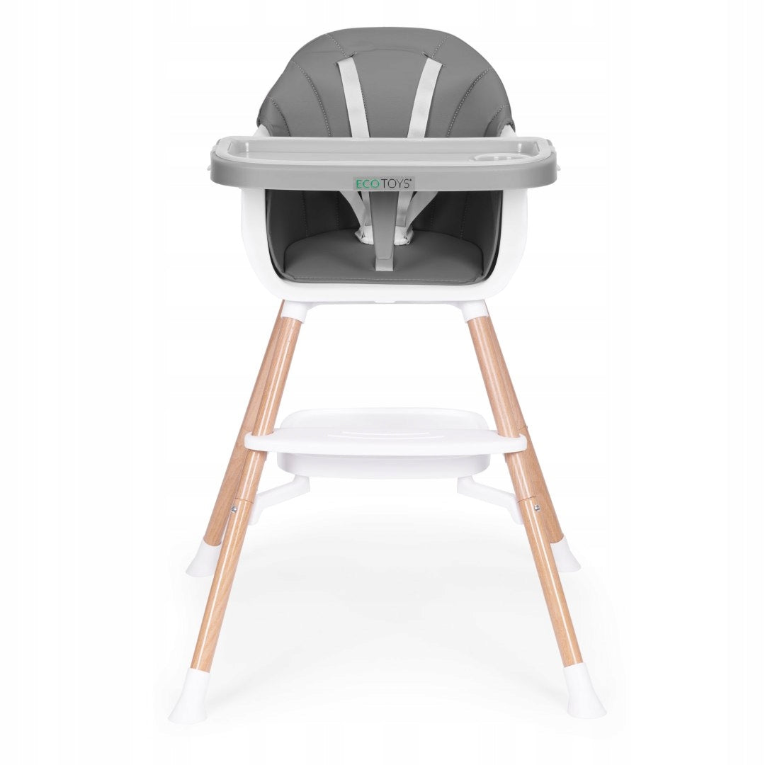 Child seat high chair 2in1 grey ECOTOYS Packaging status original