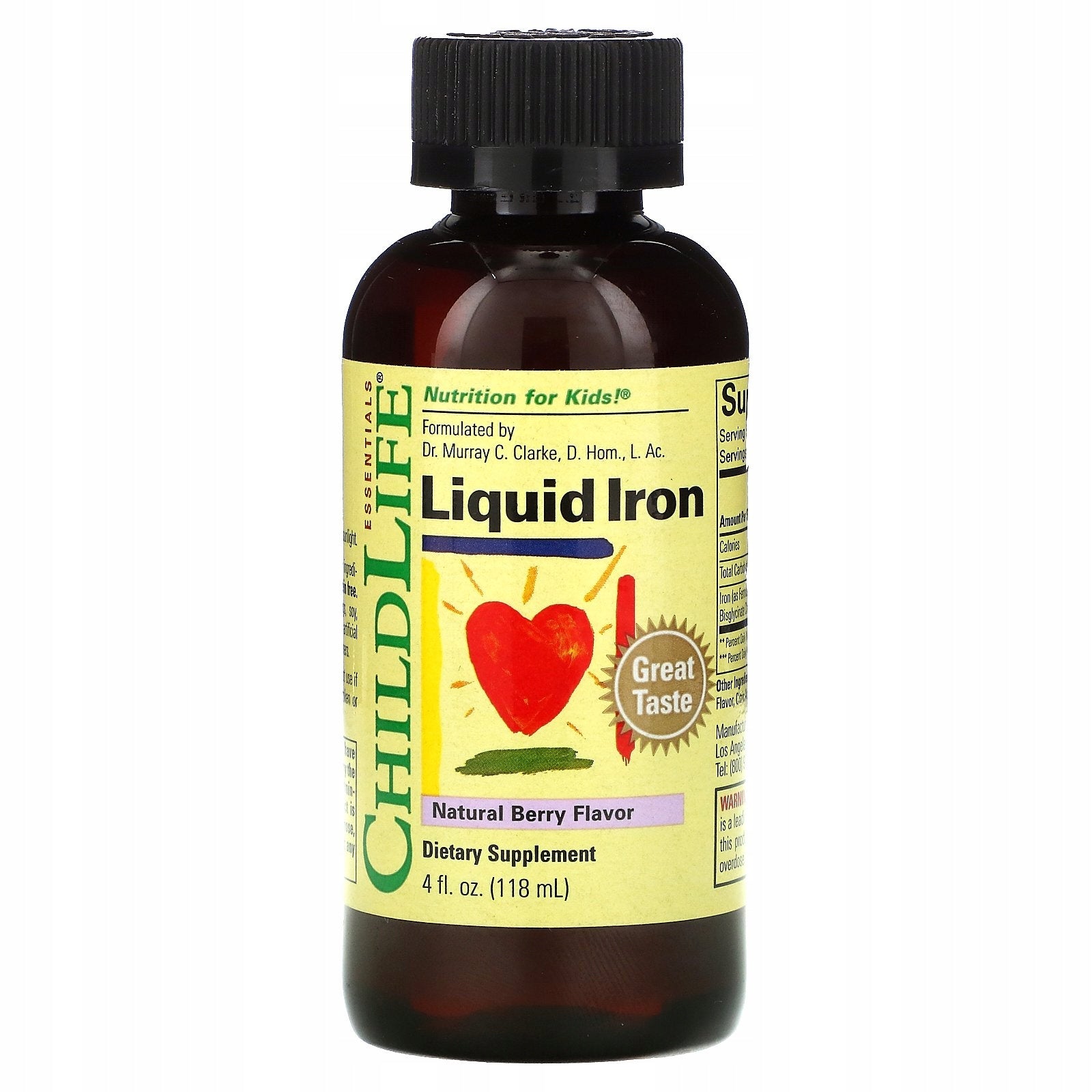 ChildLife Liquid iron for children blueberry 118 ml