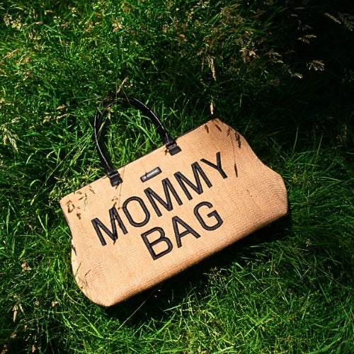 Childhome Mommy Bag changing bag & belt (Raffia Look) braided beige Manufacturer code 5420007166335