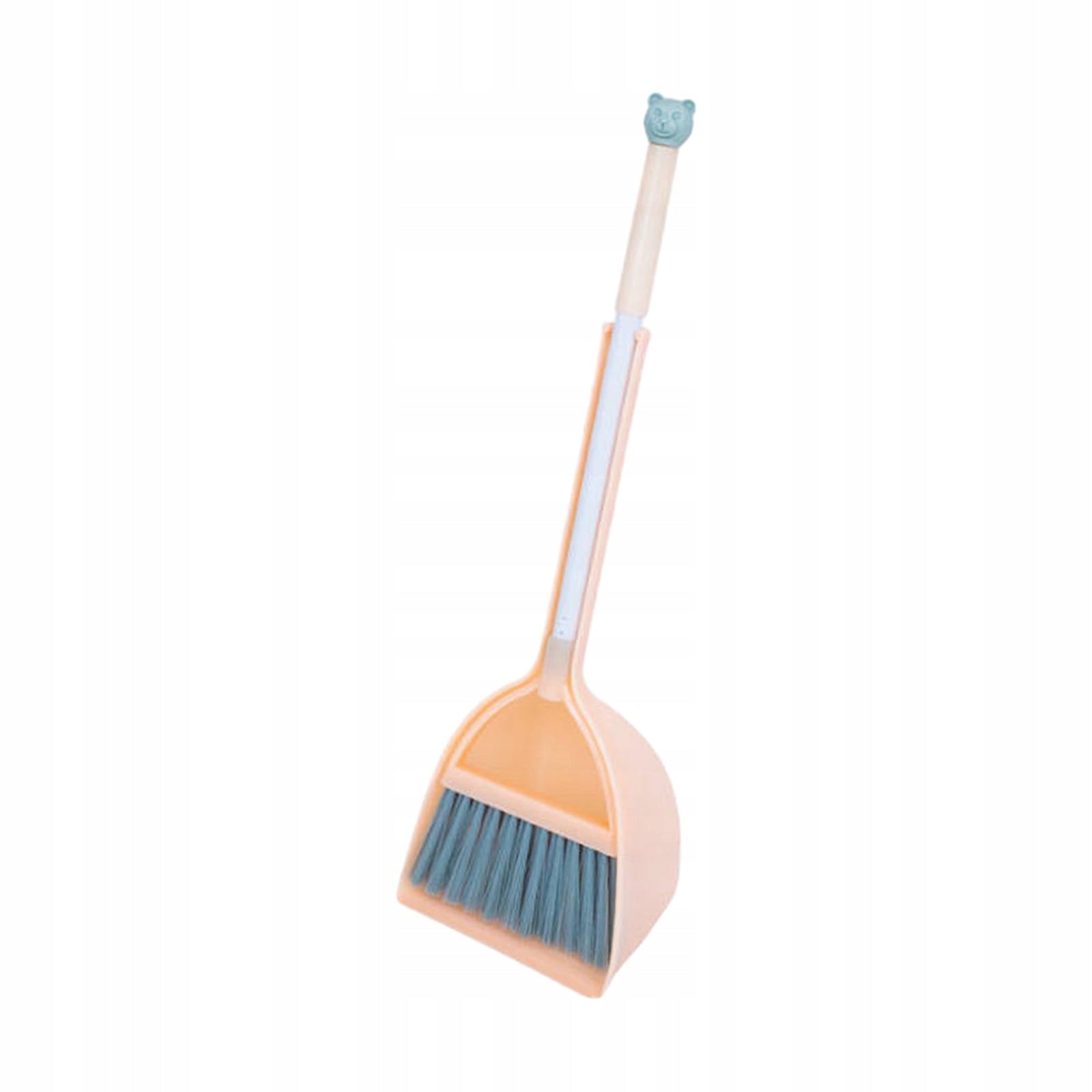 Children Cleaning Broom Dustpan Set Little Housekeeping Helper Set Orange