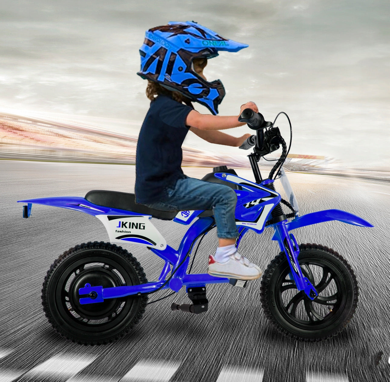 Children Electric MOTORbike, 200W, Red/Blue, Weight Capacity 50kg, 16km/h Packaging status original