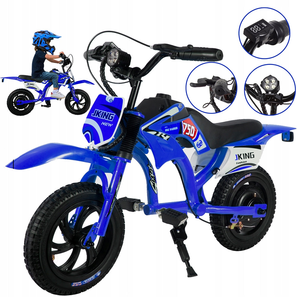Children Electric MOTORbike, 200W, Red/Blue, Weight Capacity 50kg, 16km/h