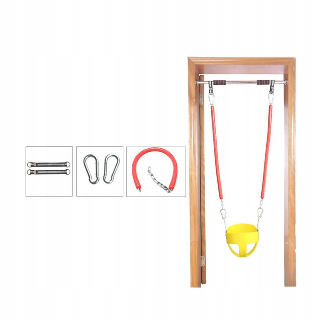 Children High Back Swing Seat Playground Garden Accessories Yellow Brand no brand