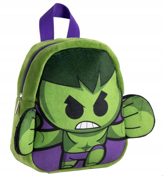 Children's 3D Backpack with License Plush MARVEL HULK Preschooler HIT