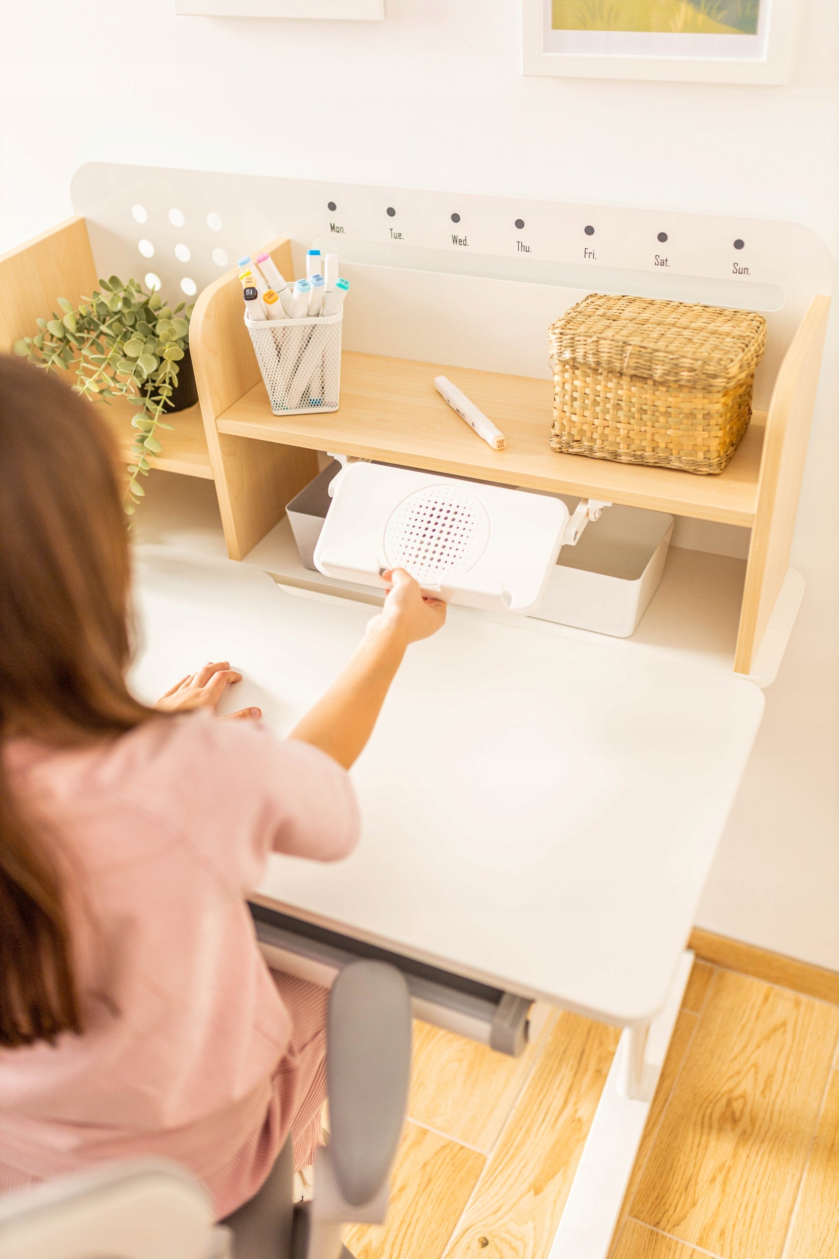 Children's Adjustable School Desk MARK ADLER Wooden for Baby Packaging status original
