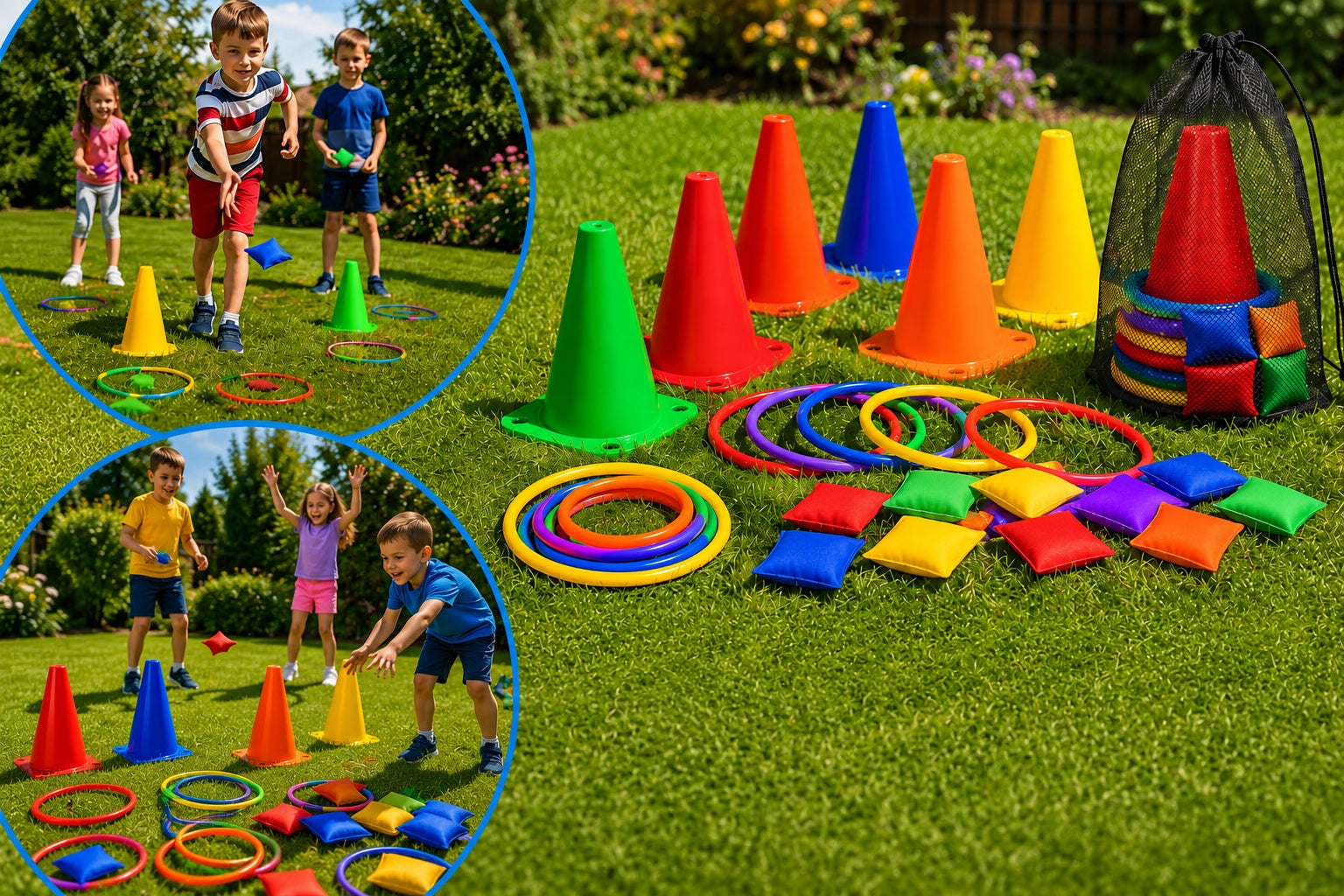 Children's Arcade Game Cones Hoops Ringo Beans 29el Kind Ringo