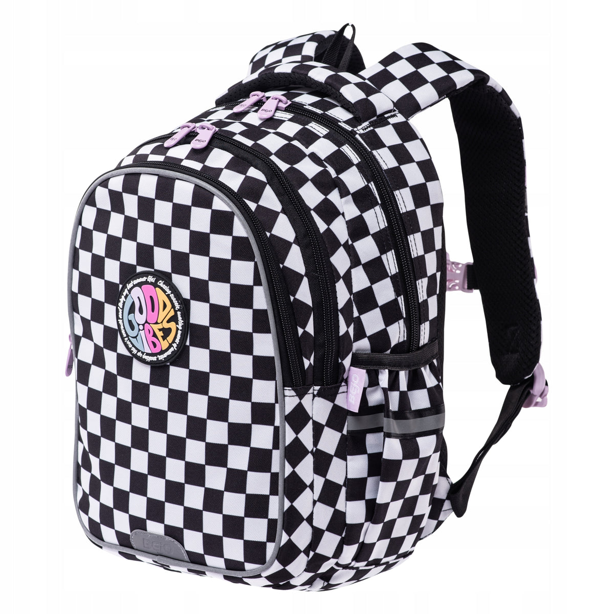 Children's Backpack BEJO CHECKERO S Urban Ergonomic Reflective Organizer