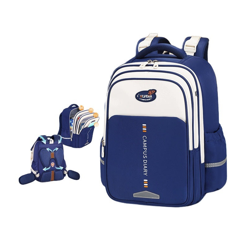 Children's Backpack For Girls Primary School Blue Small