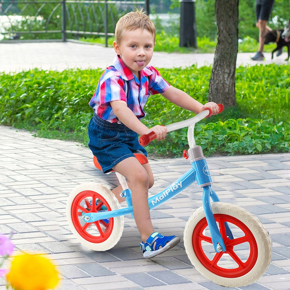 Children's Balance Bike Lightweight Children's Bike Wheels 12'' EVA Adjustable Model Rowerek Biegowy U414B