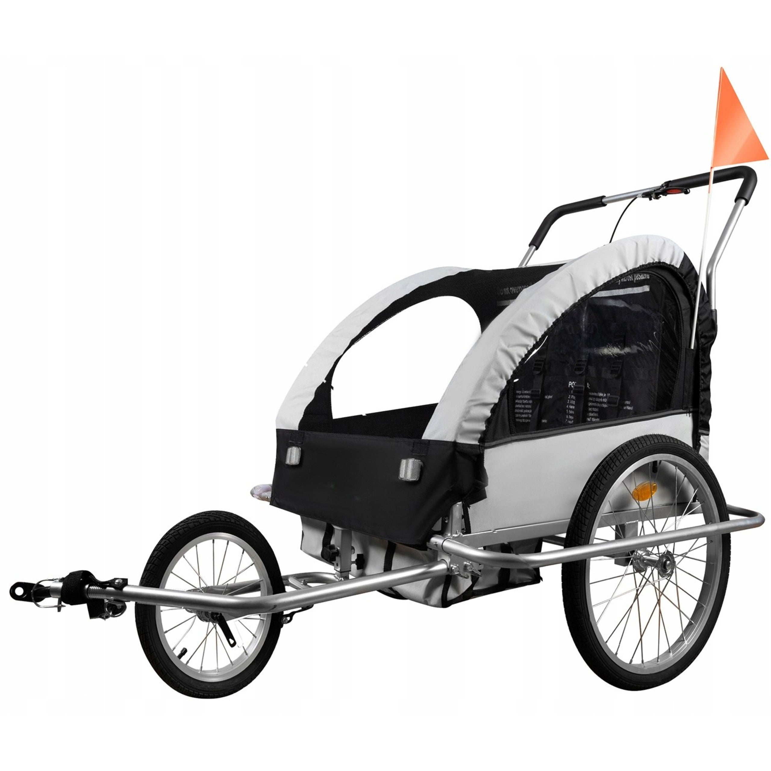 Children's Bicycle Trailer Jogger for Bike 2 Person Transport 3in1 For for kids