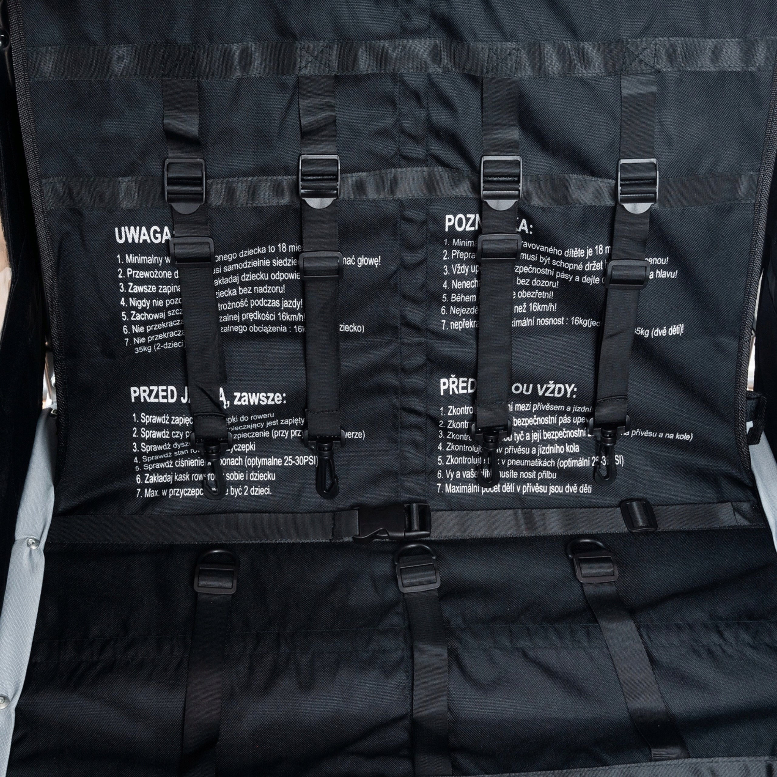 Children's Bicycle Trailer Jogger for Bike 2 Person Transport 3in1 Packaging status original