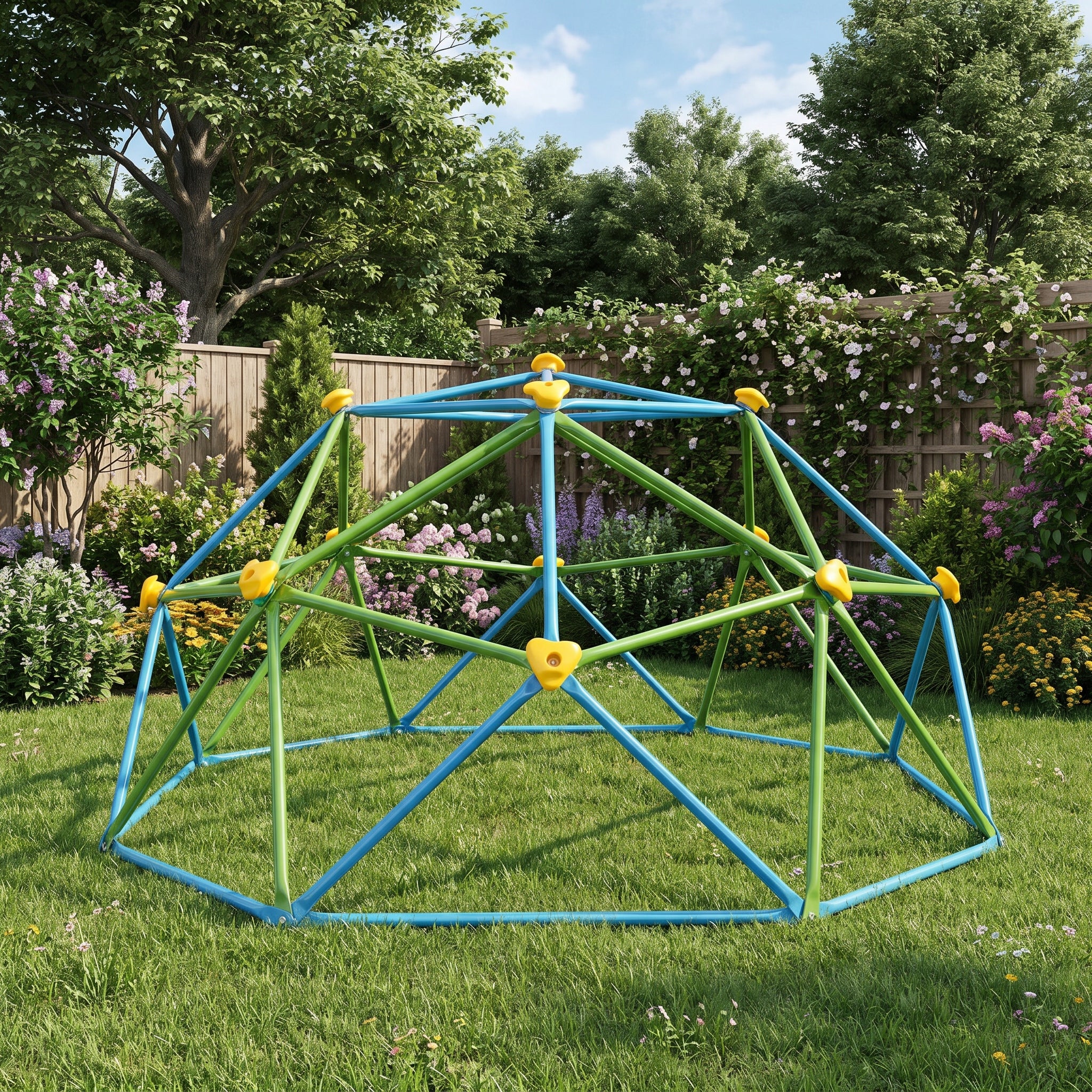 Children's Climbing Dome, Ladder, Monkey Grove 6ft Sturdy Metal Included climbing dome