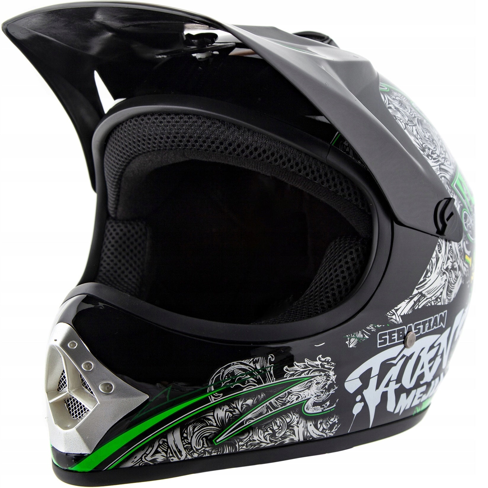 Children's Cross Helmet Goggles Gloves for Quad Cross Enduro BMX Scooter L Manufacturer's catalog number MCGKZ00130