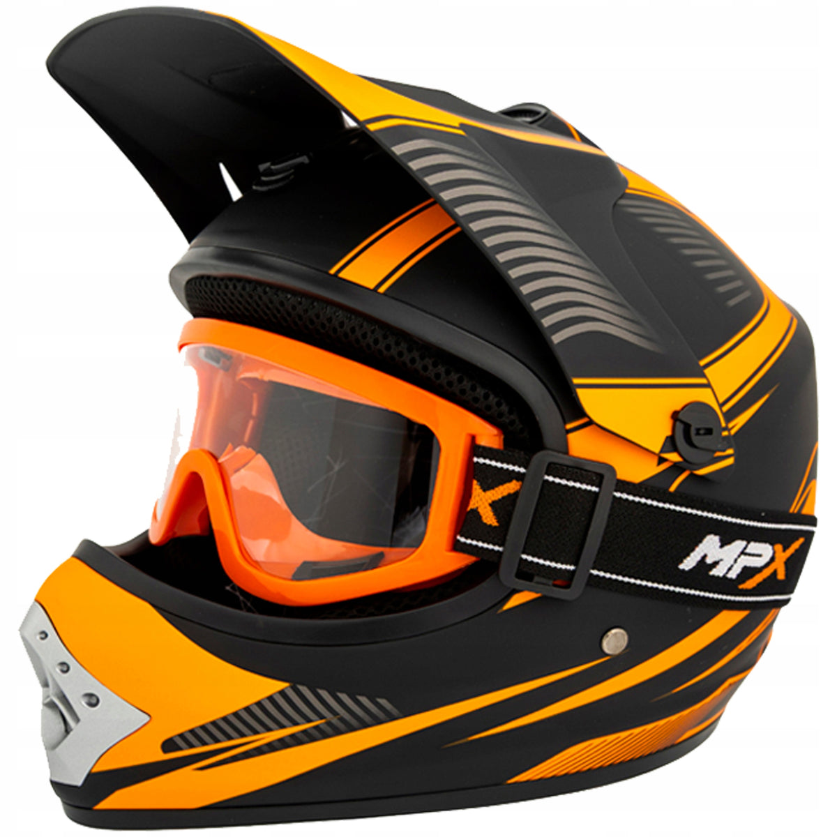 Children's Cross Helmet+Gogle Enduro Quad ATV BMX Cross Scooter S 53-54 cm Manufacturer MPX