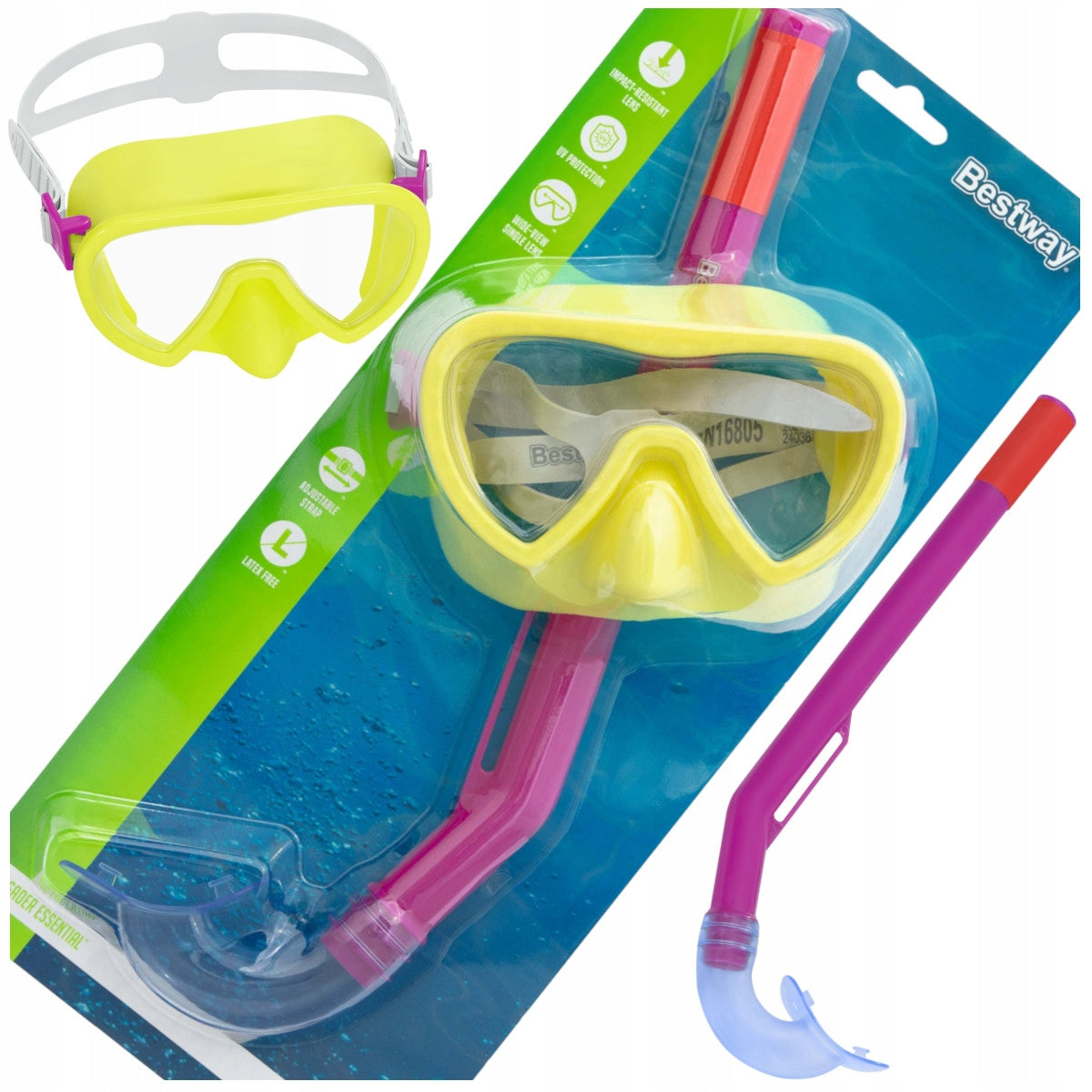Children's DIVING SWIMMING SET Bestway 24036 UV Mask + Tube