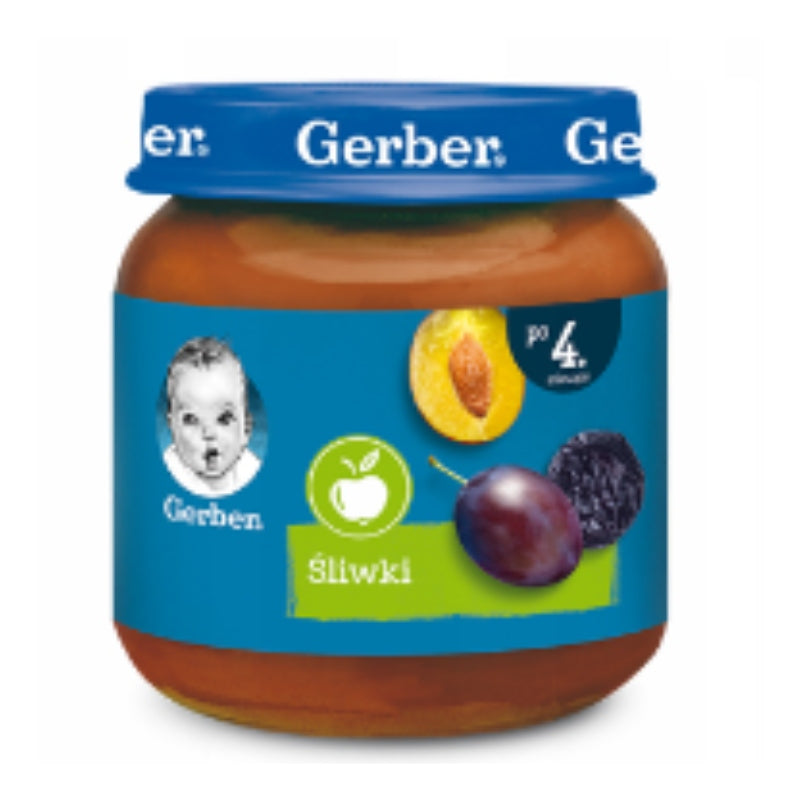 Children's Dessert Good for Constipation Plums Gerber 125 g EAN (GTIN) 5900452078631