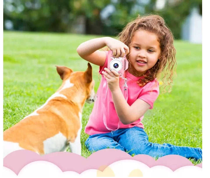 Children's Digital Camera Unicorn USB Pink, Stickers + 32GB SD Card Packaging status original