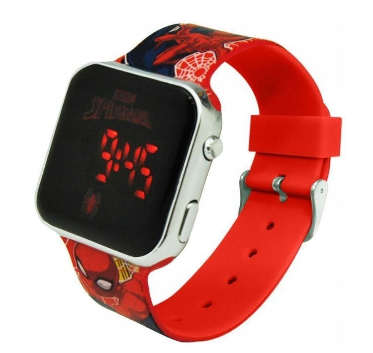 Children's Digital LED Spiderman Electronic Wristwatch for Boy Packaging status original
