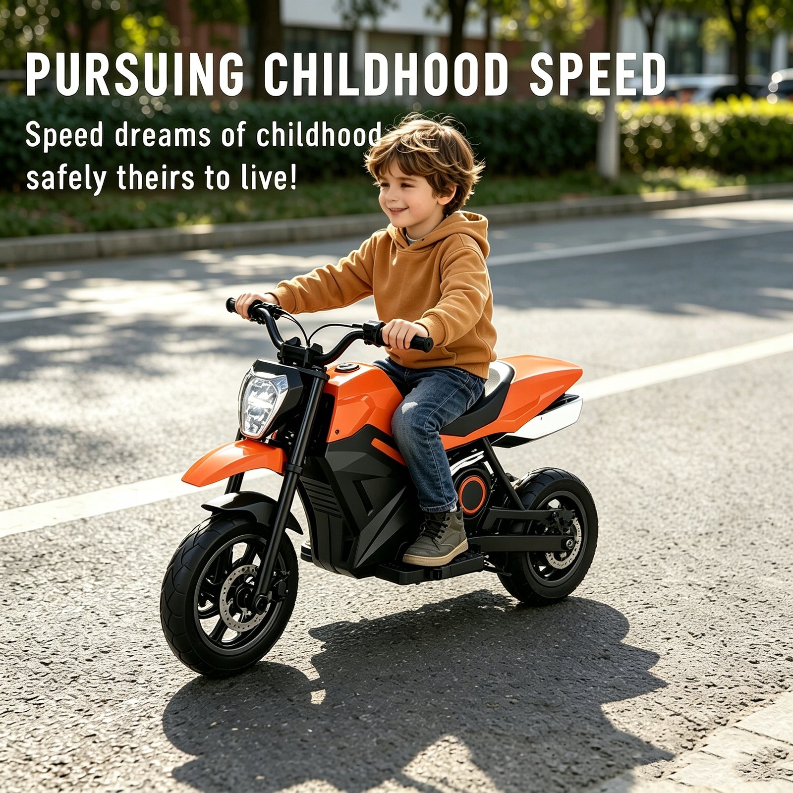 Children's Electric Motorcycles 250W 16KM/H 4AH 12" LED Wheels 16km Range Packaging status original