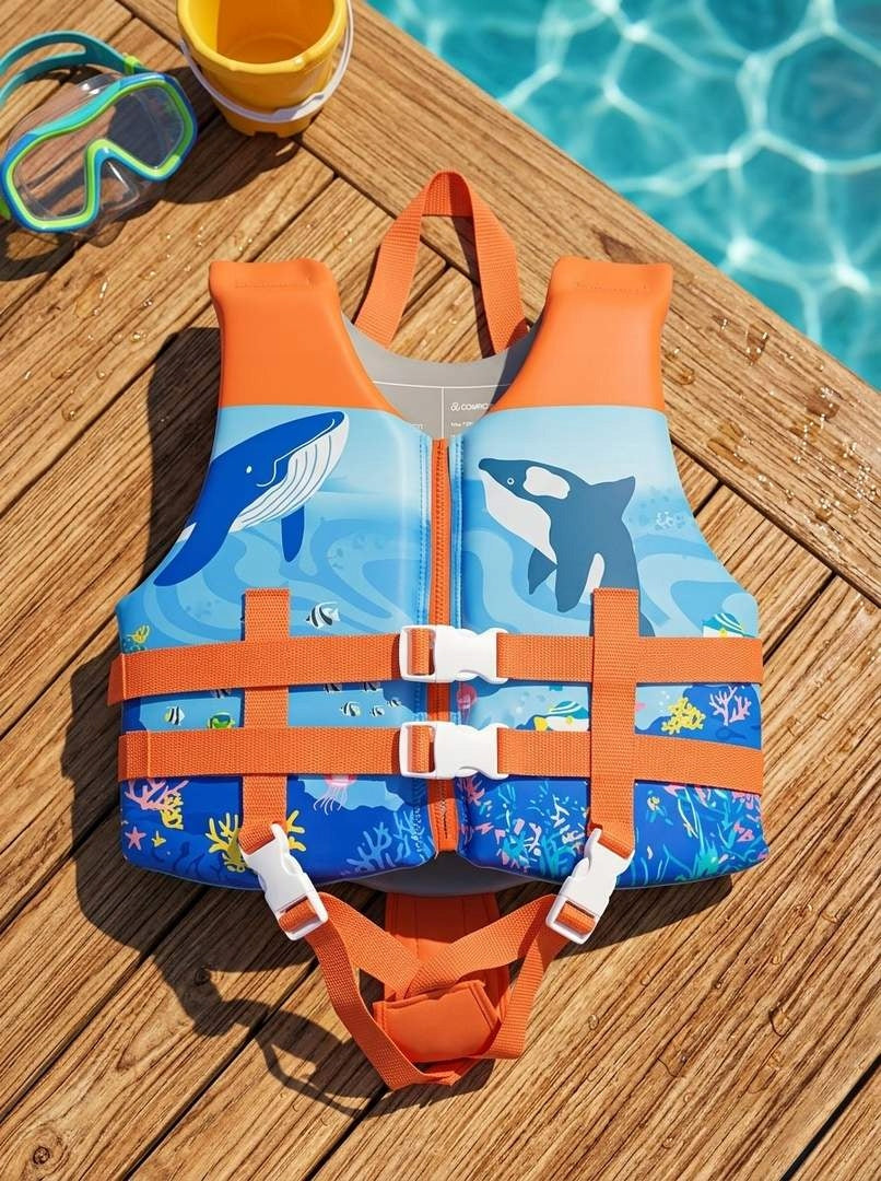 Children's Foam Displacement Vest 13-20kg for Learning to Swim 2-4 S Packaging status original