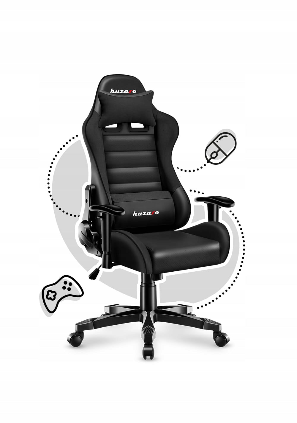 Children's Gaming Chair HUZARO RANGER 6.0 Manufacturer code RANGER 6.0 BLACK
