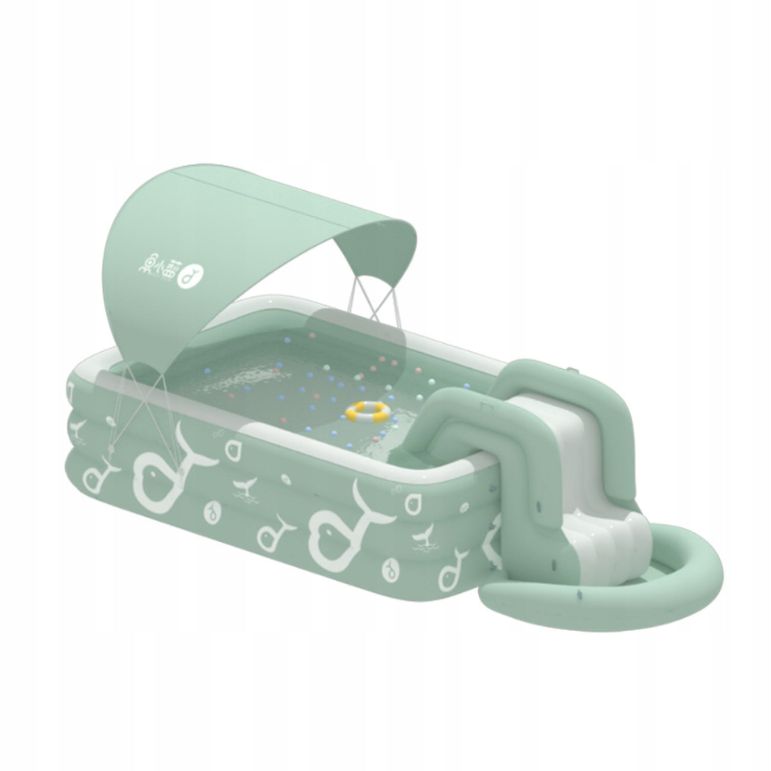 Children's Garden SWIMMING POOL INFLATABLE Large Slide Canopy UV Shower Tray 300 Manufacturer code Basen Ogrodowy Dmuchany Dla Dzieci EZ24h2