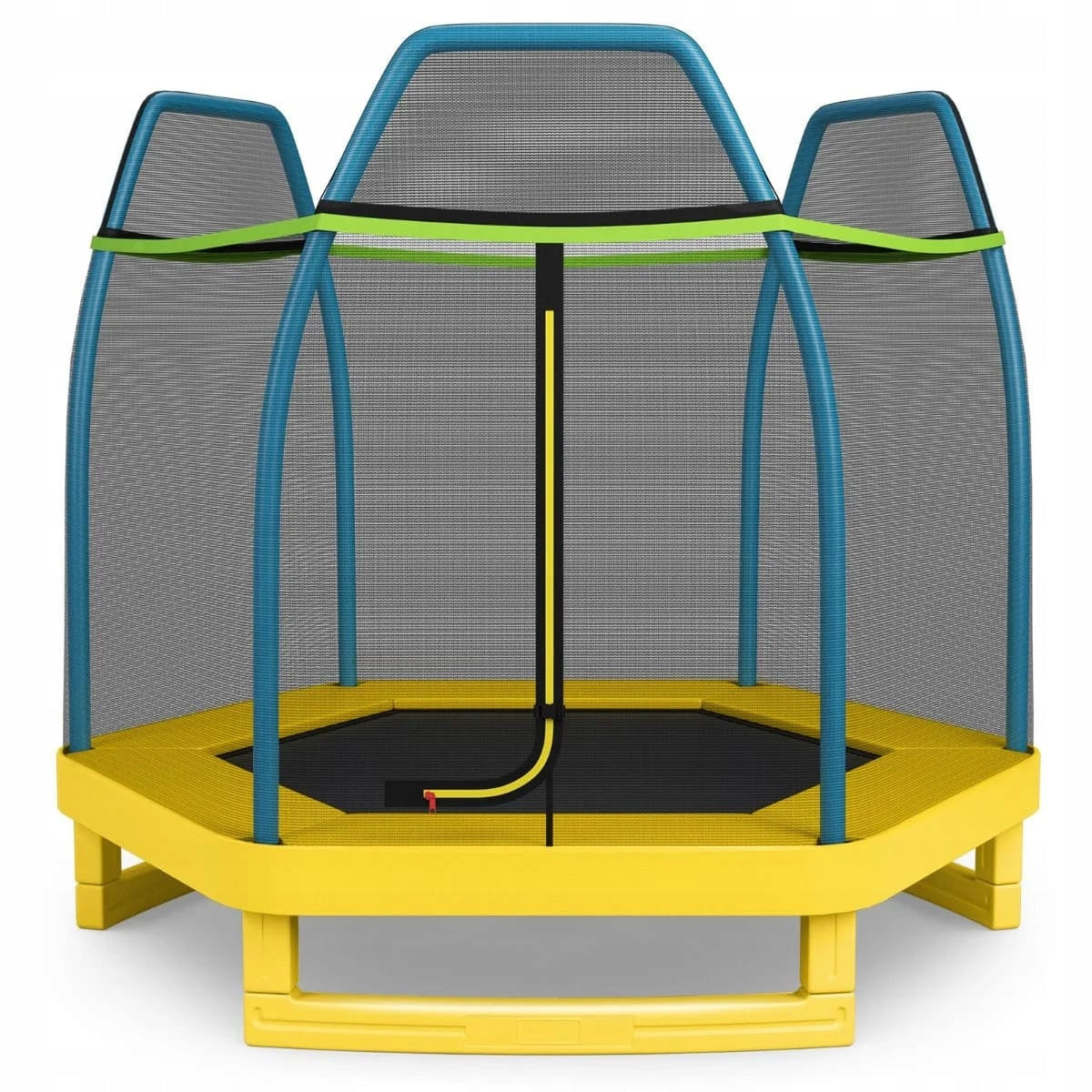 Children's Garden Trampoline with Outdoor Safety Net Inside