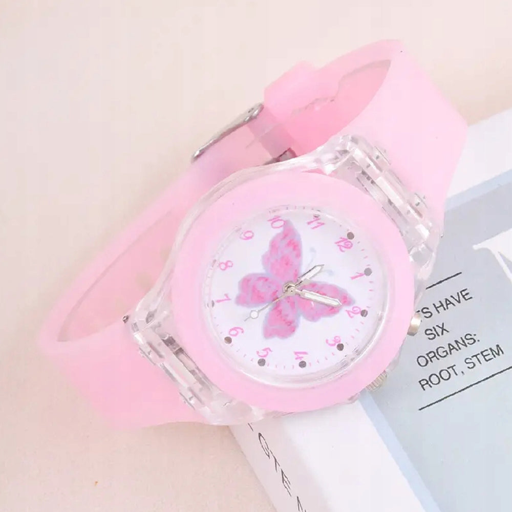 Children's Glowing Watch for Children with Butterfly + Bracelet Brand no brand