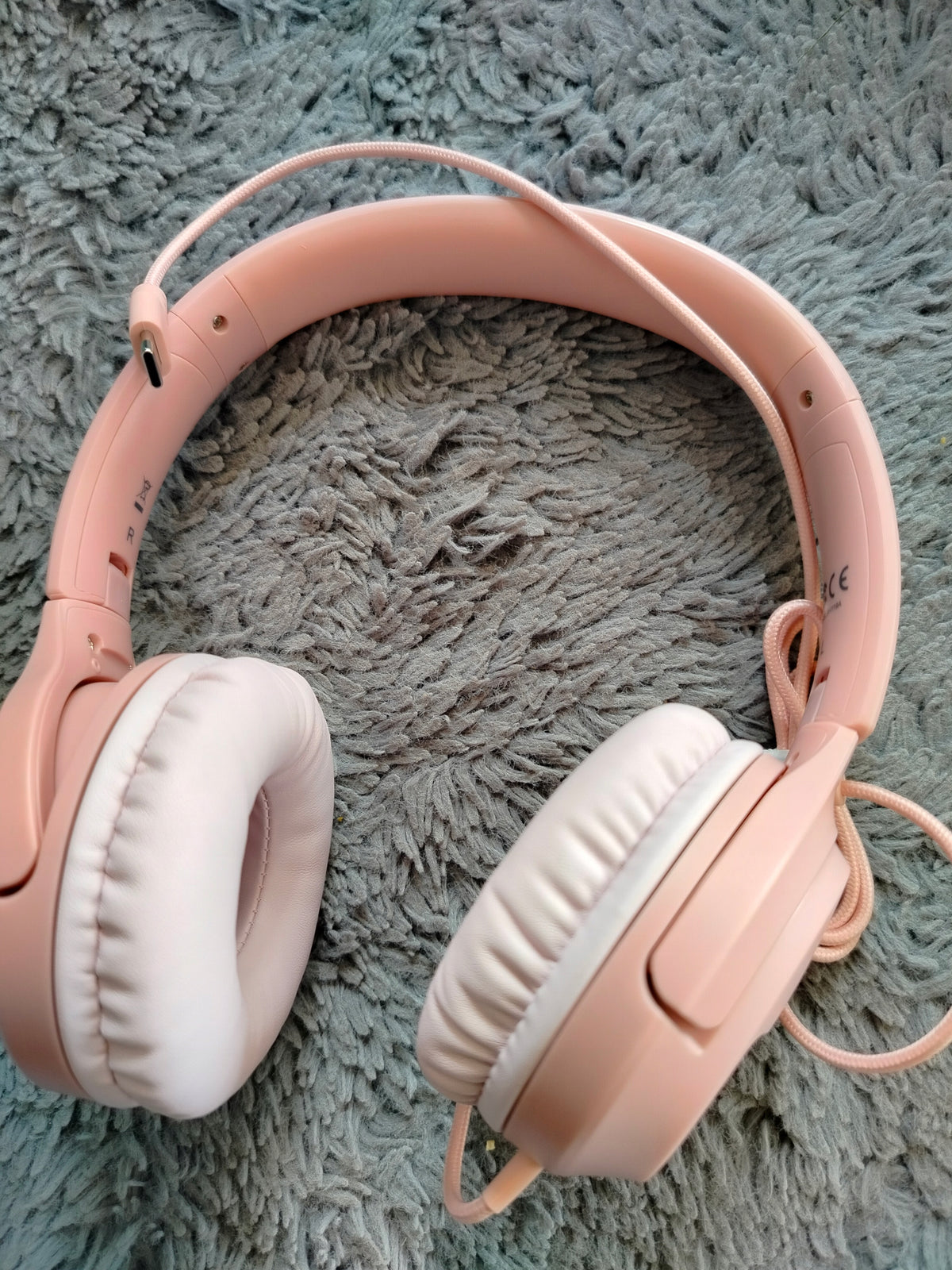 Children's Headphones USB-C 94dB - Safe HD Sound Pink Brand Seenda