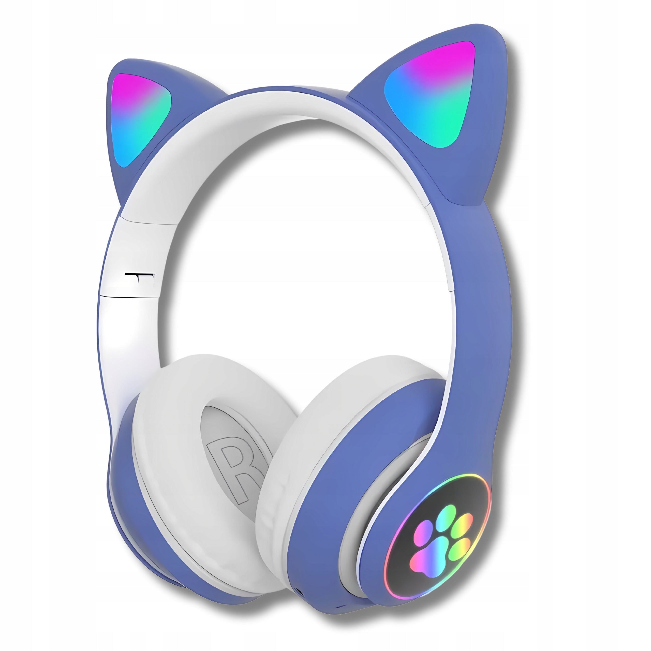Children's Headphones Wireless Bluetooth On-Ear Cat Ears Green Batteries included no